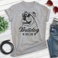 thumbnail image 2 of English Bullog Mom T-shirt, Unisex Women's Shirt, English Bulldog Owner, Cool Dog Mom Gift, Heather Gray, X-Large, 2 of 6