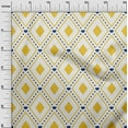 thumbnail image 3 of oneOone Cotton Poplin Yellow Fabric Check Sewing Material Print Fabric By The Yard 56 Inch Wide, 3 of 4