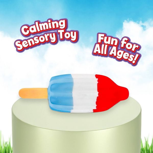 Squeeezy Americana Rocket Pop Fidget Toy Jumbo Squishy Stress Relief 11 Inches Tall