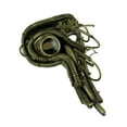 thumbnail image 1 of Metallic Gold Long Nose Steampunk Adult Costume Mask Halloween, 1 of 3