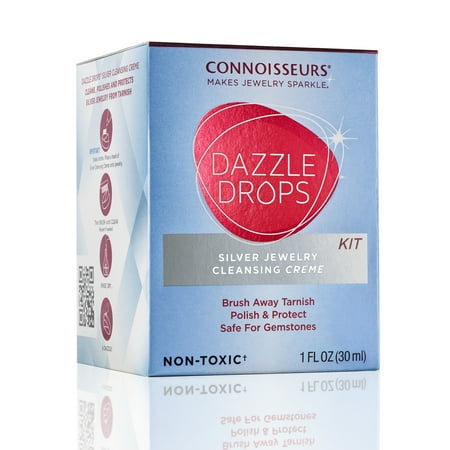 Connoisseurs Dazzle Drops Silver Jewelry Cleaner Kit for Sterling Silver Jewelry