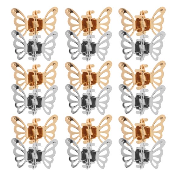 LABSERRON Assorted Color Mini Butterfly Clips 20Pcs 0.9X0.7X0.5In