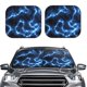 thumbnail image 2 of Balery Blue Lightning Parasol para parabrisas de coche de 2 piezas | Parasol plegable para parabrisas delantero de coche para la mayoría de sedanes-Small, 2 of 6