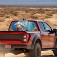 thumbnail image 3 of FUIALDOLG Underwater Dolphin Perforated Vinyl Rear Window Decal, 66.9" x 22.4" Waterproof Fade Resistant Sticker for Most Pickup Trucks, Car Owners, 3 of 7