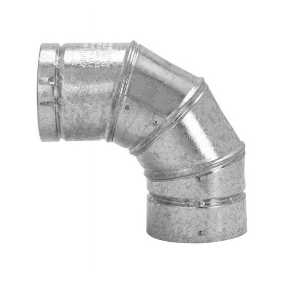 Selkirk 3 in. D X 3 in. D Adjustable 90 deg Aluminum Stove Pipe Elbow