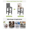 thumbnail image 3 of Western Cowboy Boots Bar Stool Covers Set of 6, Vintage Country Brown Wooden Stretch Washable Bar Chair Covers with Backs, Removable Pub Counter Height Chair Cover for Kitchen Dining Room Cafe, 3 of 7