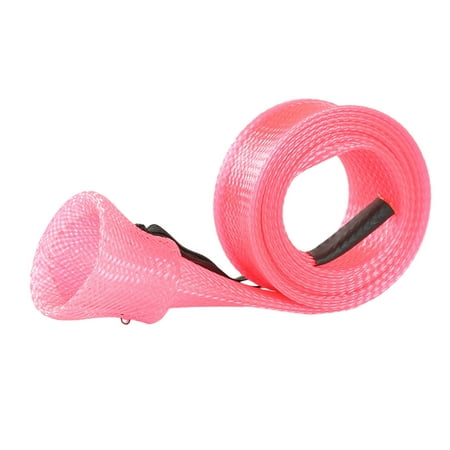 URTERYSER Fishing Rod Sleeves Protective Rod Socks Portable Rod Cover Fishing Rod Braided Net Protector Easy Installation Fluorescent Redness