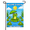 Garden Flag-1, variant on Sunny Pond Frog Garden Flag 12×18in Double Sided, Nature Cartoon Banner, Durable Outdoor Classroom, Yard and Casual Decoration