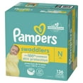Pampers Swaddlers Diapers Size Newborn, 136 Count - Walmart.com