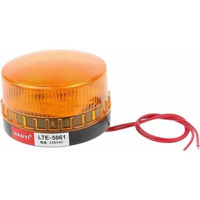 Luz LED intermitente para señalización vial de 220 V para vehículos de emergencia, 72 mm de diámetro