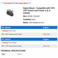 thumbnail image 2 of Engine Mount - Compatible with 1993 - 1997 Toyota Land Cruiser 4.5L 6-Cylinder 1994 1995 1996, 2 of 2