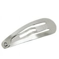 thumbnail image 3 of Southwit Wholesale 100pcs 50mm/2" Silver Tone Tear Shape Barrettes Women Metal Snap Hair Clips for DIY Craft (50mm, Silver), 3 of 5