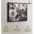thumbnail image 2 of Fields And Fields Floral Fine Wall Art Canvas Wall Art by Art Remedy, Black Floater Frame, 13" x 13", 2 of 7
