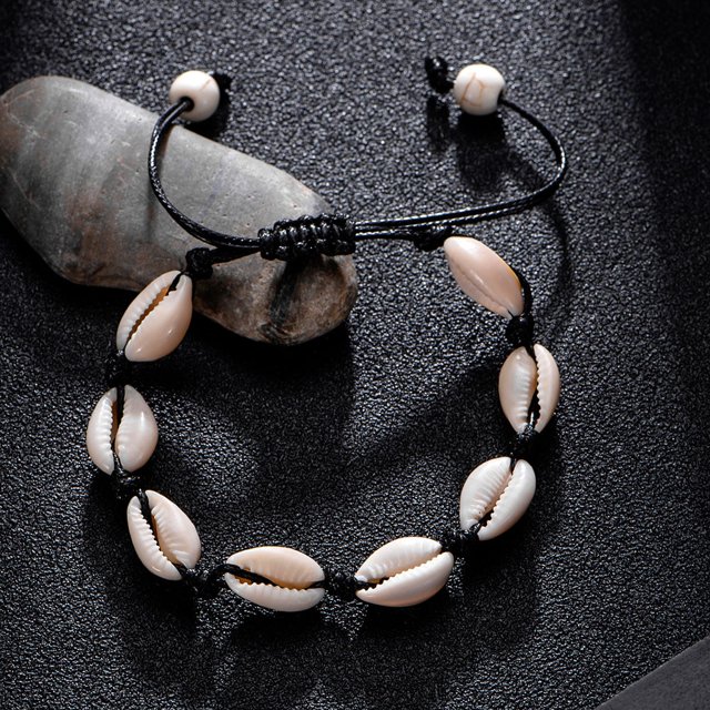 Fiudx Joyería Hawaiana, Pulsera Artesanal para Mujer, Accesorio Moderno para El Tobillo, Ideal para Playa, Uso Diario, Ocasiones Especiales, Largo Ajustable 19+13 Cm, Incluye 1 Pieza.