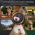 thumbnail image 6 of Ourlife Mini Wearable Action Camera, 4K Video, 48MP Photos, 2.0" Flip Screen, WiFi App, Magnetic Mount, Charging Case, 64GB Card, Pink, 6 of 11