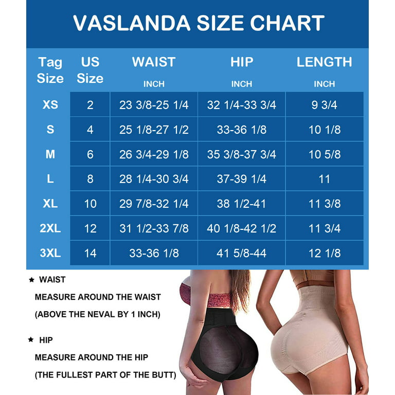 VASLANDA Womens Best Waist Cincher Body Shaper Panty Trainer Girdle Faja  Tummy Control Underwear Shapewear