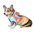 thumbnail image 7 of Fotbe Hello Summer3 Print Small Dog Sweater Hoodies Pet Grey Hooded Soft Fleece Sweatshirts with Pocket Fall Winter Puppy Cat Sweaters Warm Clothes-X-Small, 7 of 7