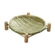 thumbnail image 2 of Cesta de bambú con bandeja para guardar artículos diversos, cesta tejida para frutas, cocina, desayuno 22cm, 2 of 9