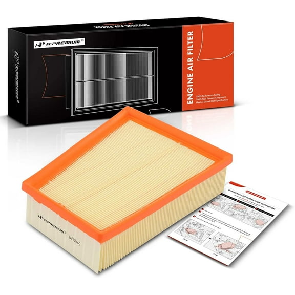 A-Premium Engine Air Filter Compatible with Nissan Sentra 2007 2008 2009 2010 2011 2012, L4 2.0L, Flexible Panel, Replace# 8200261781