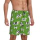 thumbnail image 2 of Fotbe Cows With Calfs Green Pantalones Cortos de Pijama para Hombre, Ropa de Dormir, Pantalones de Pijama Cortos para Hombre-4X-Large, 2 of 6