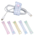thumbnail image 2 of Portable Cable Clip, 5.31 x 1.18 in Cloth Organizer, Stops Cables from Knotting, Ideal for Headphones and Chargers, 2 of 8