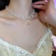 thumbnail image 4 of 1 Uds. El collar con lazo de cristal de imitación es adecuado para la mayoría de las personas, collar decorativo, 4 of 6