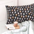 thumbnail image 4 of Fotbe Snowflake Cream Hot Cocoa Funda de Almohada Decorativa Estilo Occidental, Lujo en Algodón, Fundas para Almohadas King, Cojín Estampado para Decoración del Hogar-14"x20", 4 of 6