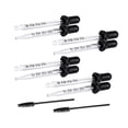 thumbnail image 3 of 8 pipetas de vidrio transparentes reutilizables para dispensar líquidos, puntas redondas y puntiagudas de 1 ml, para uso en laboratorios de oído., 3 of 8