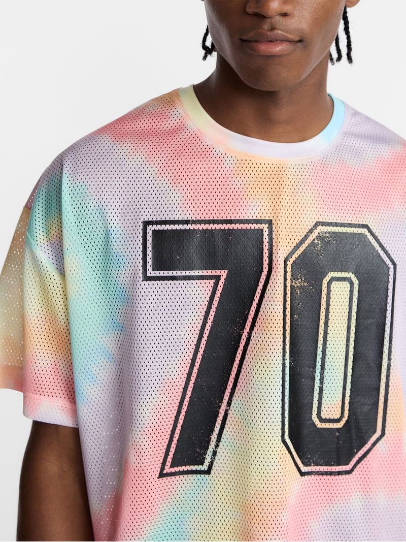No Boundaries Pride Boxy Fit Mesh Jersey, Men's Sizes XS-5XL