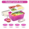 thumbnail image 5 of Food Reusable For Lunch Spoon Salad Container Large With Dressing Cup, 5 of 5