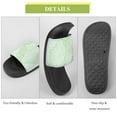 thumbnail image 7 of GZHJMY Stylish Slides for Women Men, Veins of Green Leave Soft Flexible Slip-on Sandals Slippers, 7 of 7