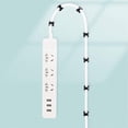 thumbnail image 3 of 100pcs Self Adhesive Cable Management Clips, Cable Organizers Sticky Wire Clips, 3 of 4