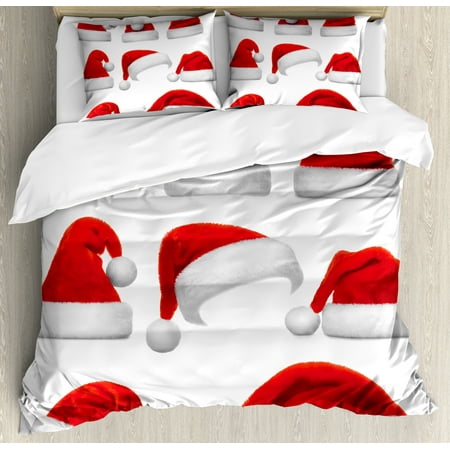 Christmas King Size Duvet Cover Set Set Of Classical Santa Claus