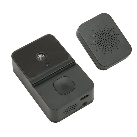 Smart Video Doorbell, Two Way Audio Camera Doorbell Indoor Ringer  for Home Black,White