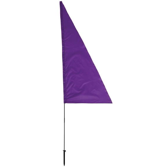 In the Breeze 4520 — On the Go Banner, Purple— Pole and Ground Stake Included — Event and Business Flag
