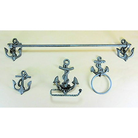 Nautical Anchor Bathroom Accessory Set by COI - Walmart.com