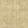 thumbnail image 1 of Ahgly Company Indoor Square Abstract Brown Gold Abstract Area Rugs, 6' Square, 1 of 6
