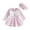 Pink, variant on LRen Little Girls Summer Swimsuit Set Swimming Suit for Girls Swimsuit Rash Guard for Quick Dry Beach Pool Swimwear Floral Bathing Suit for Girls