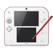 Restored Nintendo Handheld Console 2DS White/red