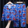 thumbnail image 3 of Children‘s Pajamas Set Spring And Autumn Cotton Long Sleeve Trousers Cool Superheroes Suit Comfortable Home Clothes, 3 of 7