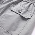 thumbnail image 5 of TKKCS Mens Cotton Cargo Pants Relaxed Fit Casual Outdoor Elastic Waist Straight Leg Work Pants with Multi Pockets Gray 3XL, 5 of 8