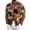 Orange, variant on Uwinwear Linen Cotton Short Sleeve For Men Button Up V Neck Shirts Lightweight Printed Tops Hawaiian Summer Beach Casual Shirts Breathable Casual Wear,Multicolor,M