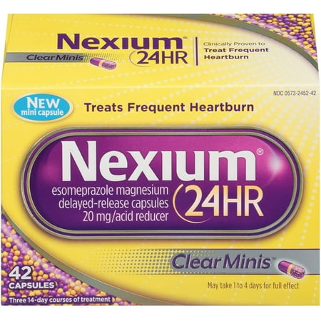 Nexium ClearMinis Delayed Release Heartburn & Antacid Relief Capsules 42 ea (Pack of 6)