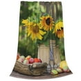 thumbnail image 2 of Bingfone Vintage Wooden Bucket Print Flannel Fleece Blanket Throw Blanket For Bed,Sofa,Couch,Travel,Camping(50"X40"), 2 of 9