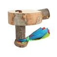 thumbnail image 4 of Plataforma De Percha Para LorosPlataforma De Soporte De Madera Redonda Para Pájaros De Fácil InstalaciónMateriales Naturales Resistentes Para Periquitos ANGGREK  Otros, 4 of 8
