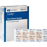 Kendall Healthcare 6844119 Curity Sheer Adhesive Bandage 1" X 3",Kendall Healthcare - Box 50