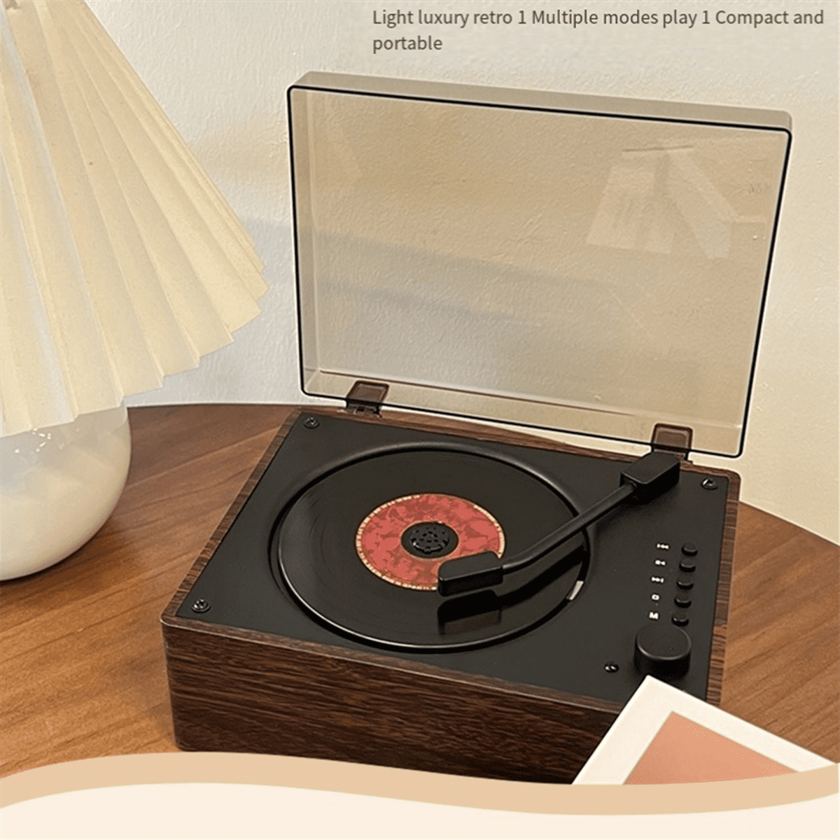 Retro CD Player Rechargeable Support CD BT USB 3.5mm AUX Portable CD Player Bluetooth-Compatible 5.0 Home Music Player C