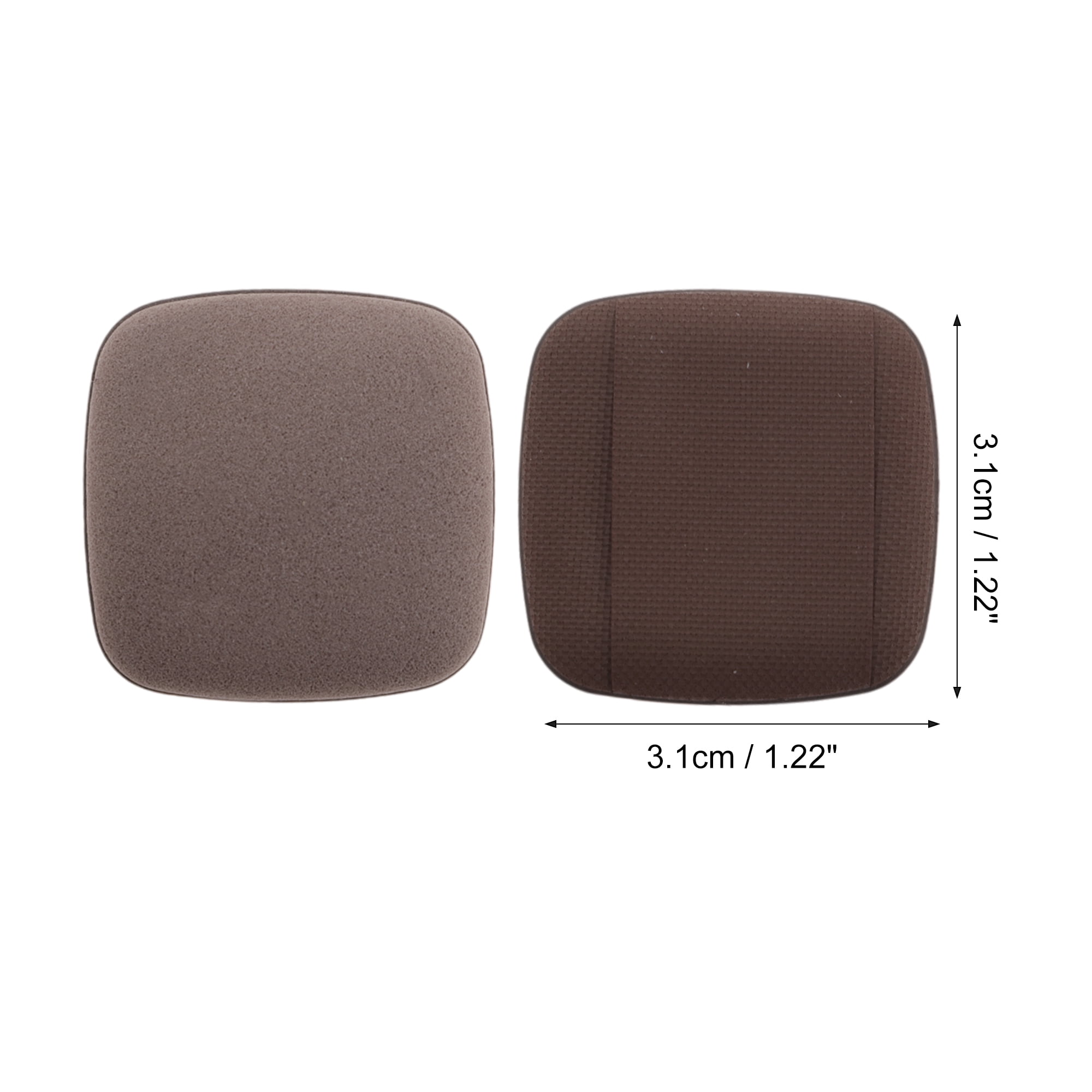 Unique Bargains 5 Pcs Square Face Makeup Sponge for Travel Brown