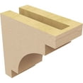thumbnail image 5 of 3"W x 6"D x 6"H Classic Mediterranean Rough Cedar Woodgrain TimberThane Corbel, Primed Tan, 5 of 6