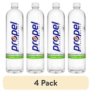 (4 pack) Propel Electrolyte Water Beverage, Kiwi Strawberry, 33.8 Fl Oz Bottle 1L Electrolyte Supplements